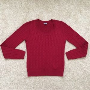 Like new! Ann Taylor cable-knit crewneck sweater